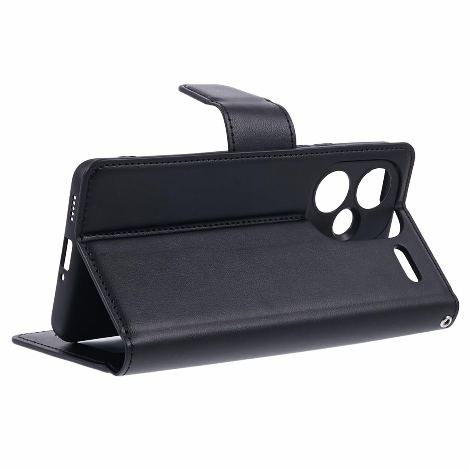 HANMAN Mill Series for Xiaomi Redmi Note 13 Pro+ 5G Case PU Leather Wallet Phone Stand Cover - Black HANMAN Mill Series for Xiaomi Redmi Note 13 Pro+ 5G Case PU Leather Wallet Phone Stand Cover - Black
